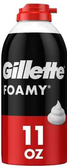 Gillette Foamy Classic Shave Foam for Men Original Scent 11oz